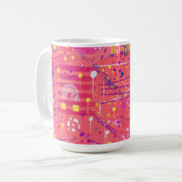 Jubel: Maximalistische Kunst Kaffeetasse