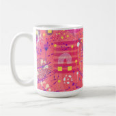 Jubel: Maximalistische Kunst Kaffeetasse (Links)