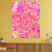 Jubel: Maximalistische Kunst Leinwanddruck (Insitu (Wohnzimmer))