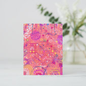 Jubel: Maximalistische Kunst Postkarte (Stehend Vorderseite)