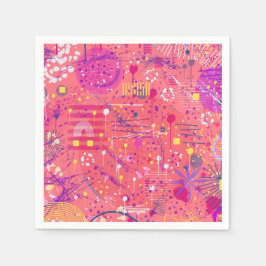 Jubel: Maximalistische Kunst Serviette