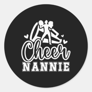Jubel Nannie Oma Nannie Einer Cheerleaderin Nanni Runder Aufkleber