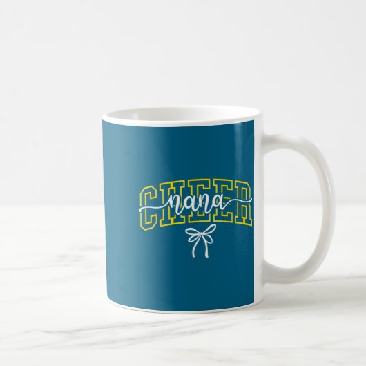 Jubel-Oma Cheerleading Großmutter High School Schw Kaffeetasse (Rechts)