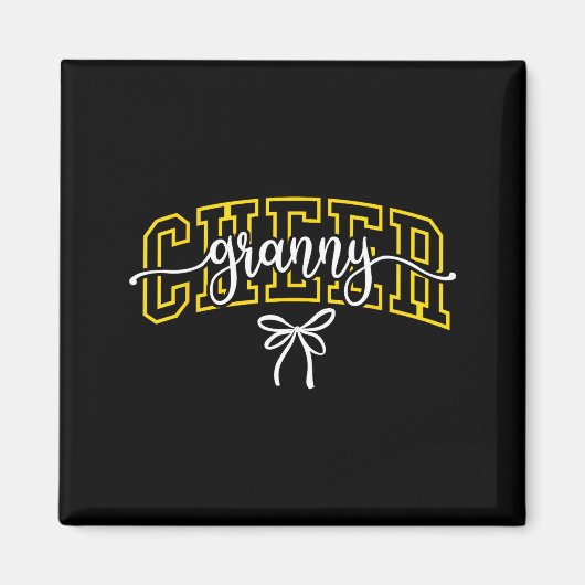Jubel Oma Cheerleading Großmutter High School Schw Magnet (Vorne)