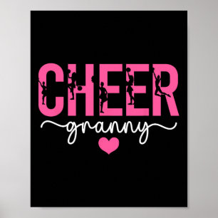 Jubel Oma Cheerleading Oma Einer Cheerleaderin Poster