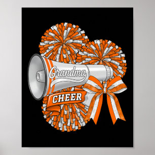 Jubel Oma Großmutter Bogen Sport Cheerleaderin Che Poster