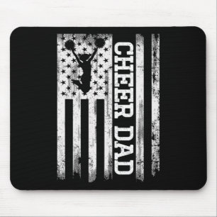 Jubel Papa Amerikanische Flagge Cheerleader Rebell Mousepad