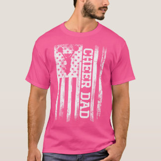 Jubel Papa Amerikanische Flagge Cheerleader Rebell T-Shirt