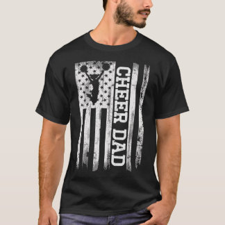 Jubel Papa Amerikanische Flagge Cheerleader Rebell T-Shirt