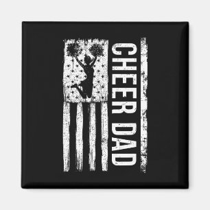 Jubel Papa Cheerleading Amerikanische Flagge Vater Magnet