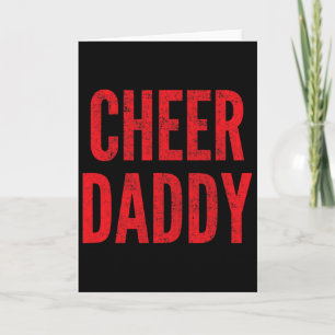 Jubel Papa Cheerleading Papa Rot passende Eltern Karte