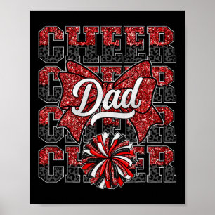 Jubel Papa Daddy Bogen Sport Cheerleader Cheerlead Poster