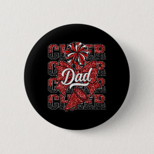 Jubel Papa Daddy Schleife Sport Cheerleader Cheerl Button