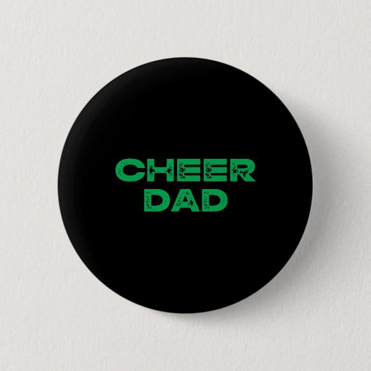 Jubel Papa Grün Cheerleading Button (Vorderseite)
