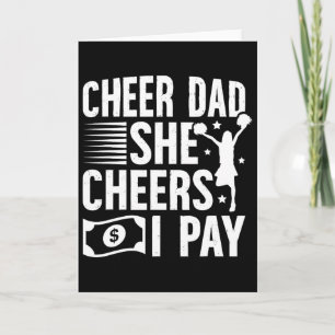 Jubel Papa ich zahle Cheerleading Vater einer Chee Karte