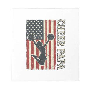 Jubel Papa USA Flagge Vintage Jubel Design_1 Notizblock