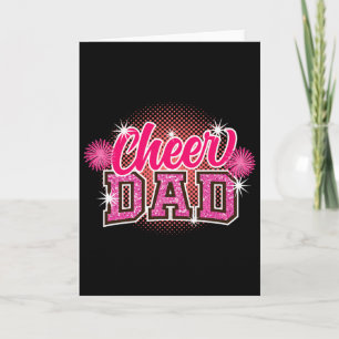 Jubel Papa Vatertag Cheerleader Papa Daddy Chee Karte