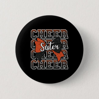 Jubel Schwester Bogen Sport Cheerleaderin Cheerlea Button