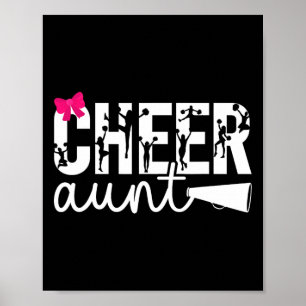 Jubel-Tante einer Cheerleader-Tante-Bow-Cheerleadi Poster