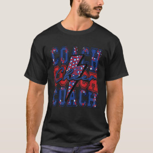Jubel Trainer Blitz Cheer Leopard Blau Rot T-Shirt