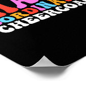 Jubel-Trainer Groovy Cheerleading-Trainer Poster (Ecke)