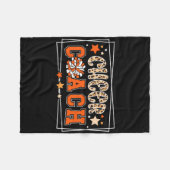 Jubel-Trainer Leopard Cheerleading-Trainer Cheerle Fleecedecke (Vorderseite (Horizontal))