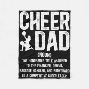 Jubel-Vater-Definition Cheerleading-Vater Einer Ch Fleecedecke