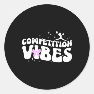 Jubel-Wettbewerb Tagesstimmung Cheerleading-Wettbe Runder Aufkleber