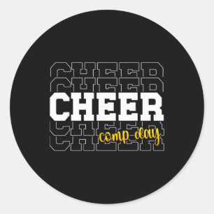 Jubel-Wettkampf-Tag Cheerleading-Wettbewerb-Tag Ch Runder Aufkleber