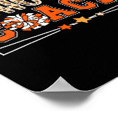 Jubelcoach Leopard Cheerleading Coach Cheerleader Poster (Ecke)