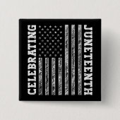 Jubeljahr Vintage amerikanische Flagge Cool Button (Vorderseite)