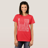 Jubeljahr Vintage amerikanische Flagge Cool T-Shirt (Vorne ganz)