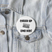 Jubeln Sie oben Emo Kind zu! Button (Beispiel)