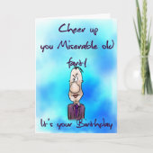 Jubeln Sie oben Ihnen elende alte Karte (Vorderseite)