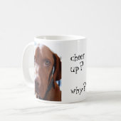 jubeln Sie oben zu? warum? Kaffeetasse (Vorderseite Links)