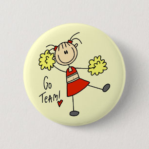 Jubelnde Go Team T-Shirts und Geschenke Button