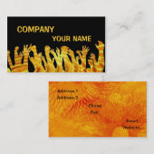 jubelnde Menschenmengen Visitenkarte (Vorne/Hinten)