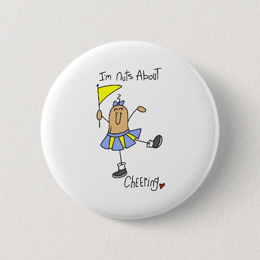 Jubelnde Nuss Button (Vorderseite)