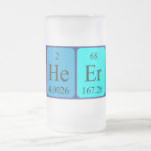 Jubelt Wort-Tasse der periodischen Tabelle zu Mattglas Bierglas (Mittel)