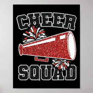 Jubeltrupp Cheerleading Lustiger Sport Cheer Team Poster