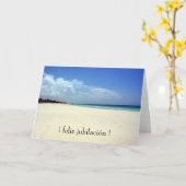 Jubilación playa karte (Gelbe Blume)