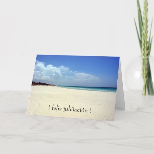 Jubilación playa karte (Vorderseite)