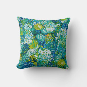 Jubilance Spring Floral Pillow Blue, Gelb, Grün Kissen