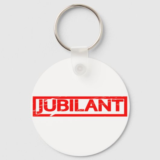 Jubilant Briefmarke Schlüsselanhänger (Vorderseite)