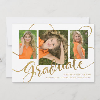 Jubilant Grad Imitate Gold Multi Foto Ankündigung