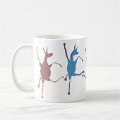 Jubilant Jennets-Esel-Kaffee-Tasse Kaffeetasse (Links)