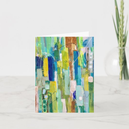 Jubilation Blank Notecard Karte (Vorderseite)