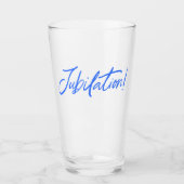 JUBILATION! CELEBRATION (BLUE) von Jeff Willis Art Glas (Vorderseite)