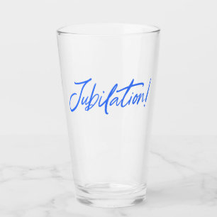 JUBILATION! CELEBRATION (BLUE) von Jeff Willis Art Glas
