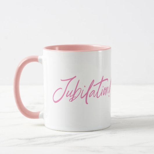 JUBILATION! CELEBRATION DESIGN von Jeff Willis Art Tasse (Links)